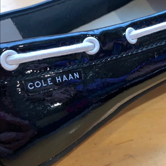 COLE HAAN Black Patent Loafers - Picture 4 of 7